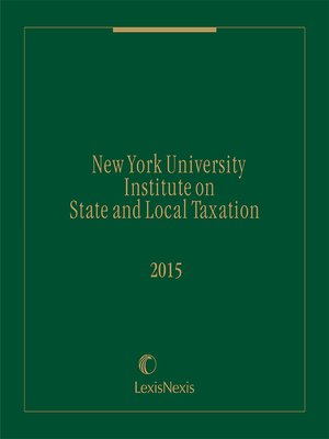 cover image of New York University Institute on State and Local Taxation